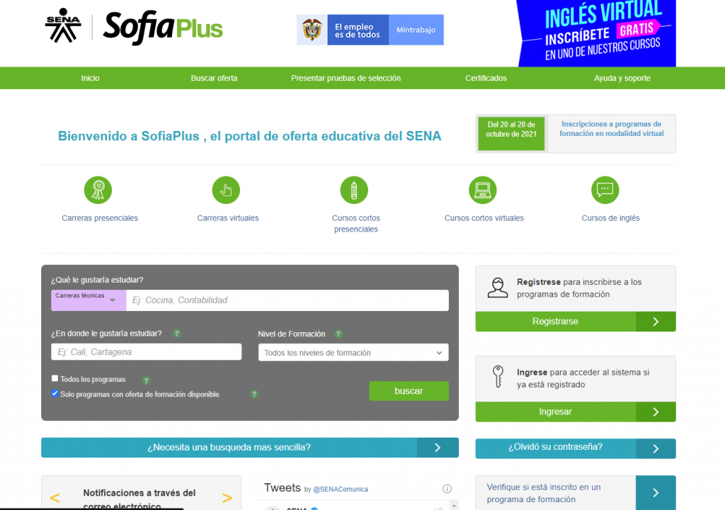 carreras tecnicas del sena
